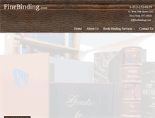 Tablet Screenshot of finebinding.com